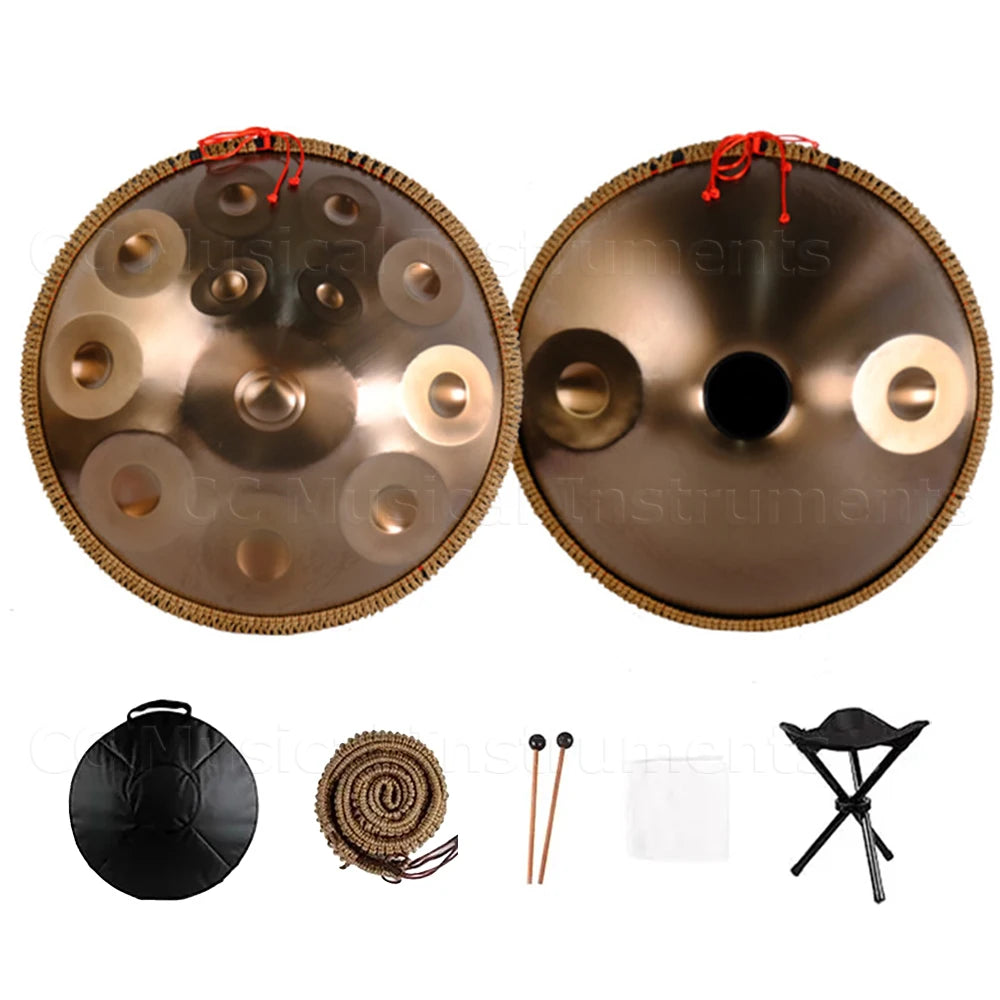 Handpan doré 22 pouces