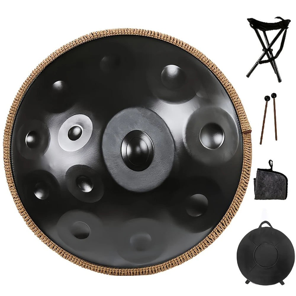 Handpan noir 22 pouces