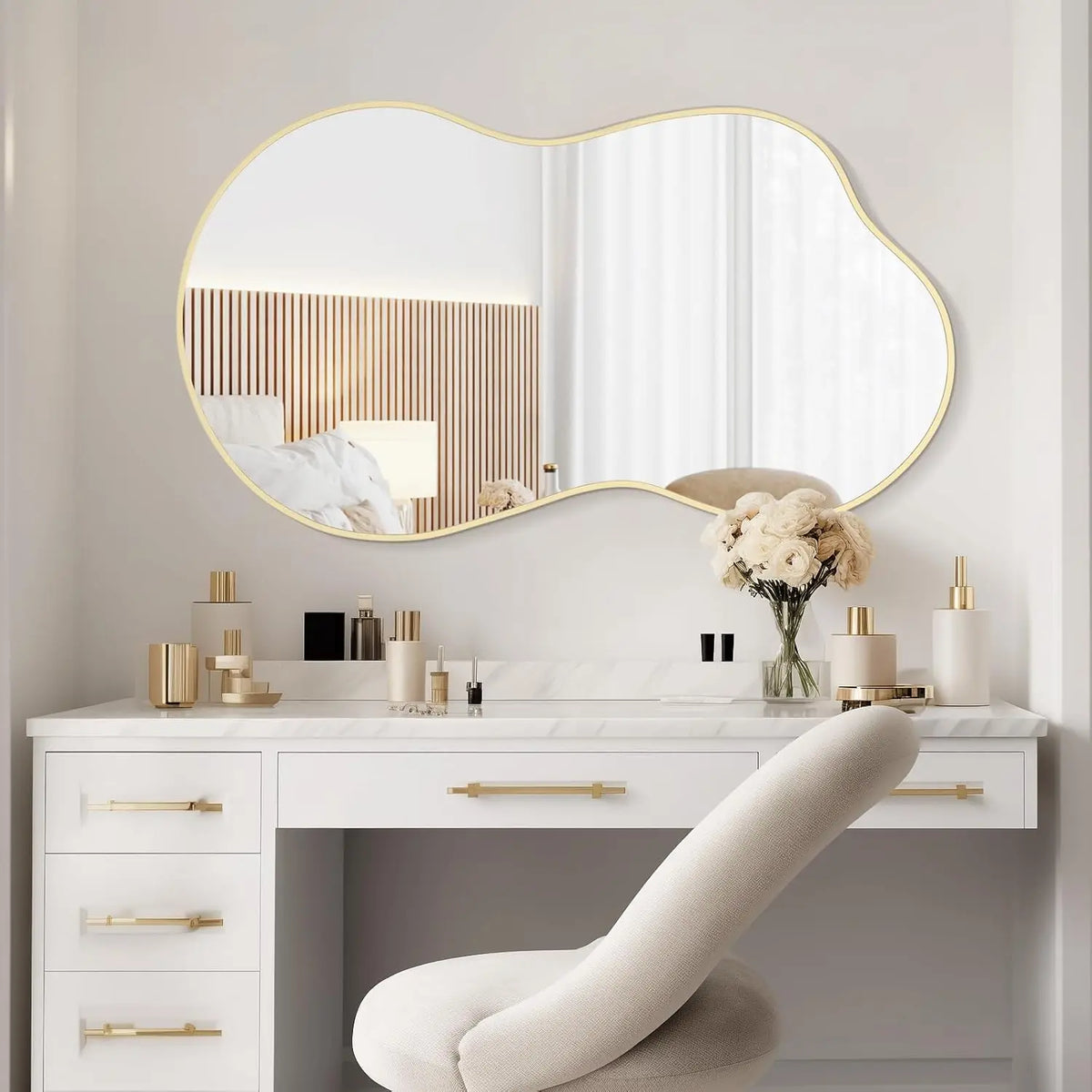 Miroir organique vu de face