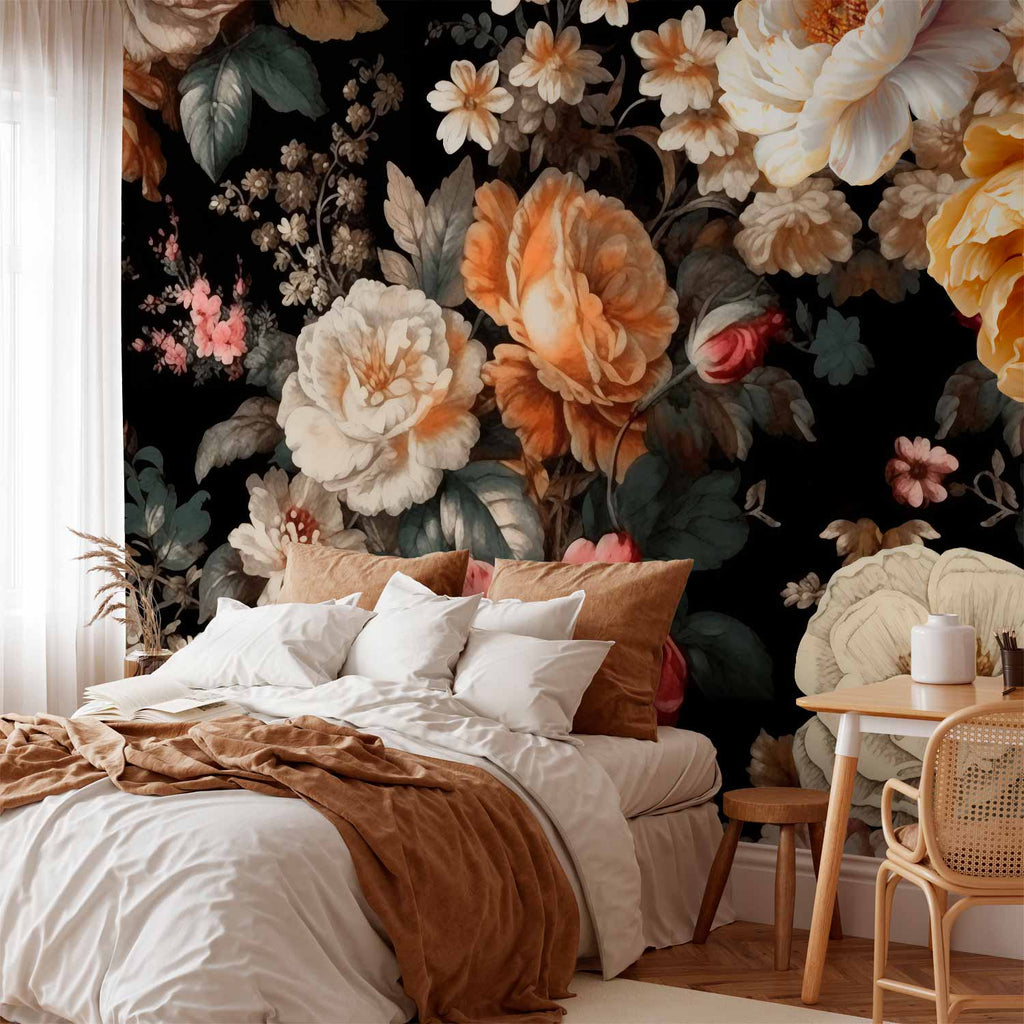 Fleurs baroques vues en situation