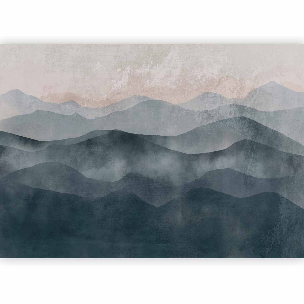 Montagnes silencieuses posées dans une chambre